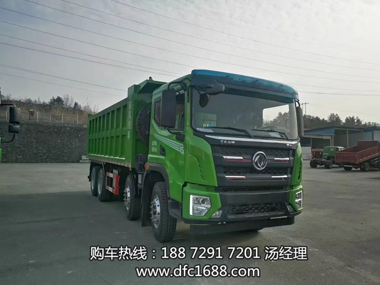 東風華神新款國六前四后八自卸車，東風國六前四后八